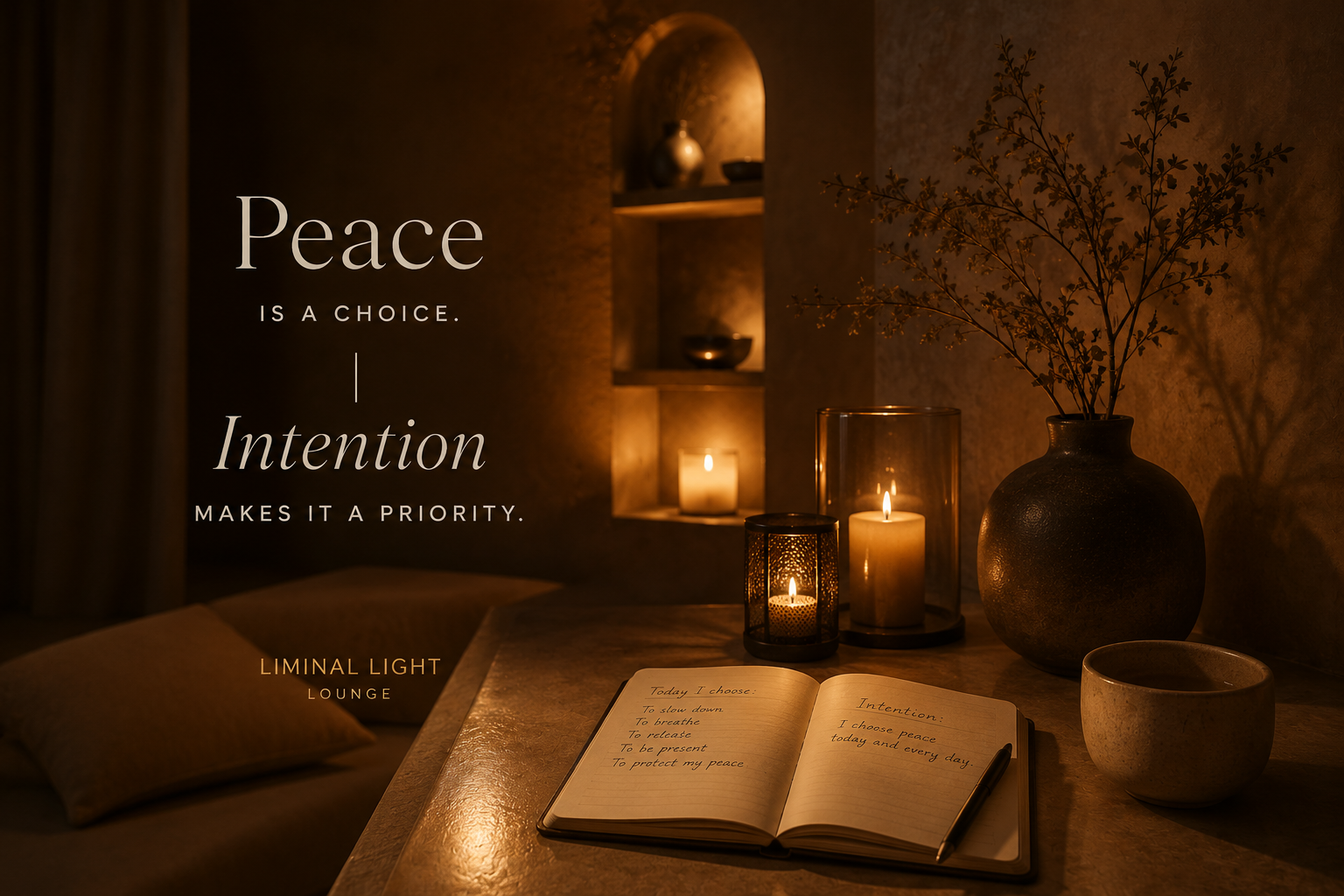 Being intentional about finding peace